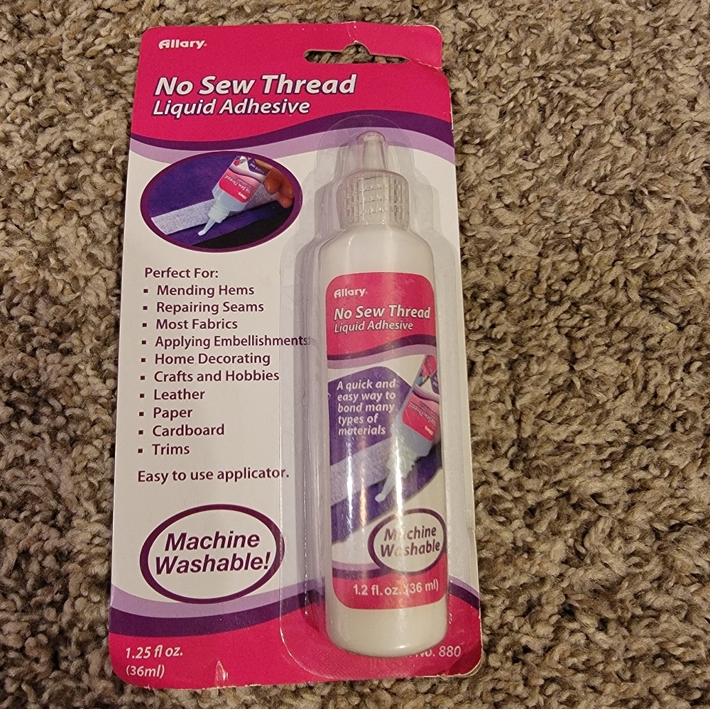 Allary No Sew Thread Liquid Adhesive